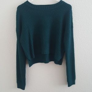 FOREVER 21 Scoop neck cropped sweater
